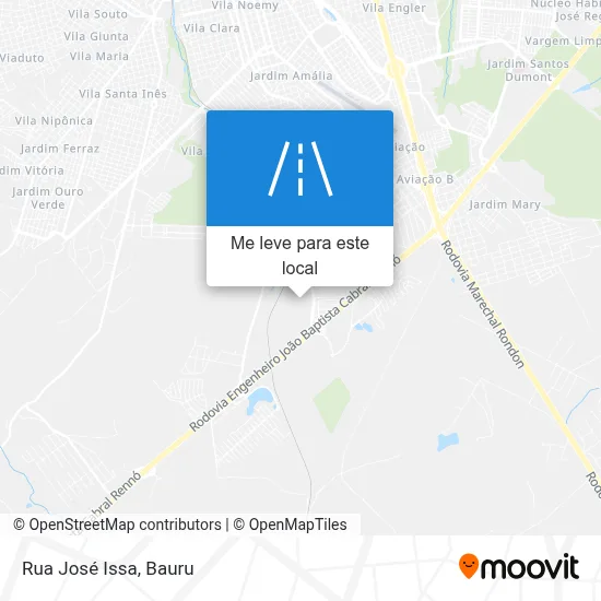 Rua José Issa mapa