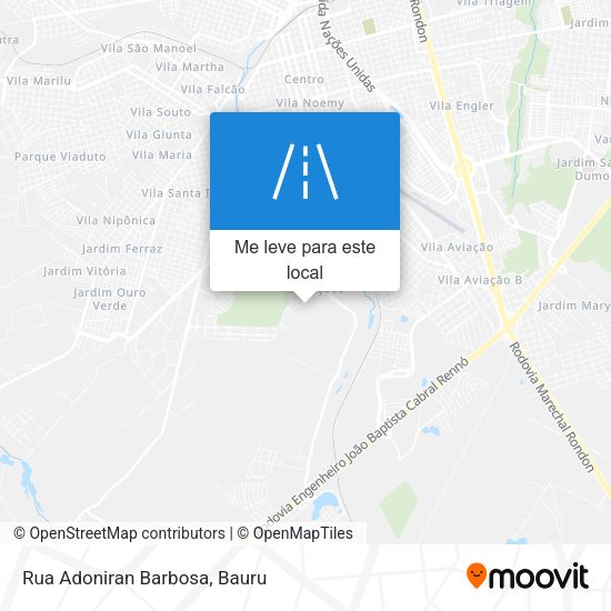 Rua Adoniran Barbosa mapa