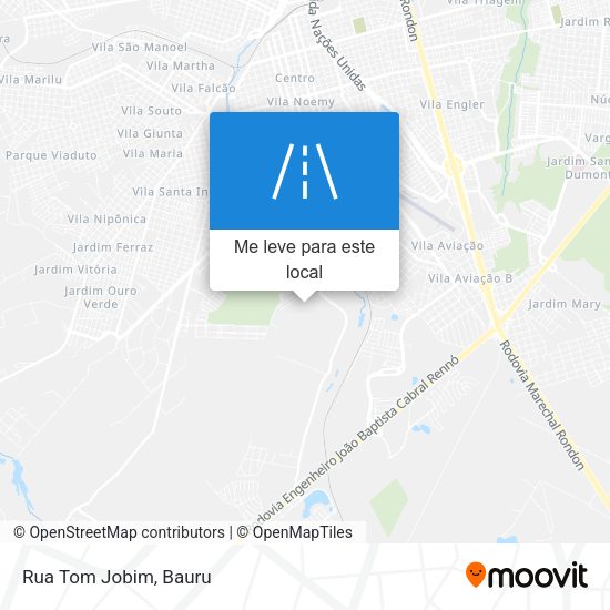 Rua Tom Jobim mapa