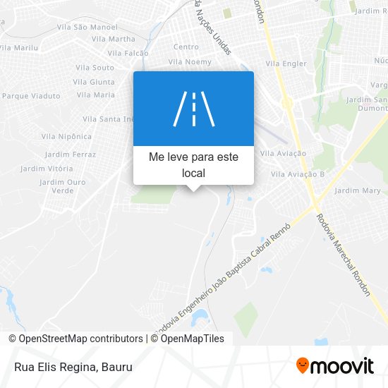 Rua Elis Regina mapa