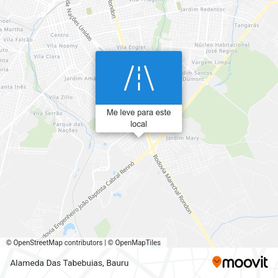 Alameda Das Tabebuias mapa
