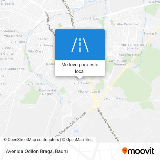 Avenida Odilon Braga mapa