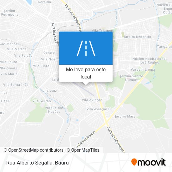 Rua Alberto Segalla mapa