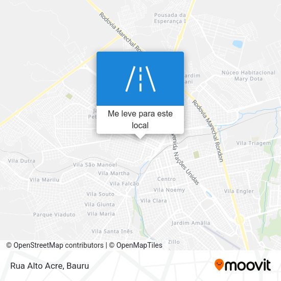 Rua Alto Acre mapa