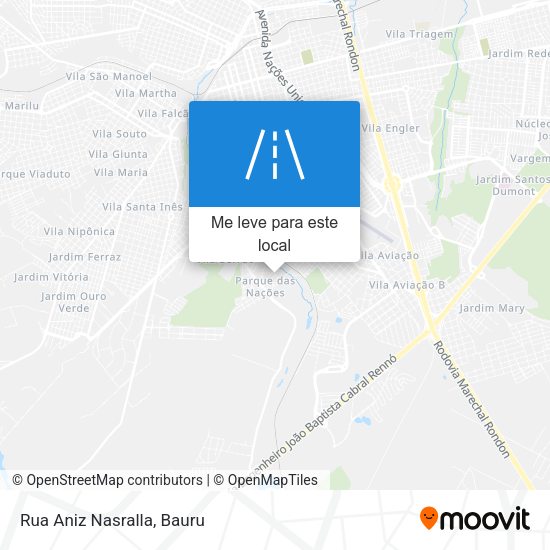 Rua Aniz Nasralla mapa