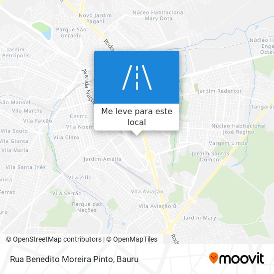 Rua Benedito Moreira Pinto mapa