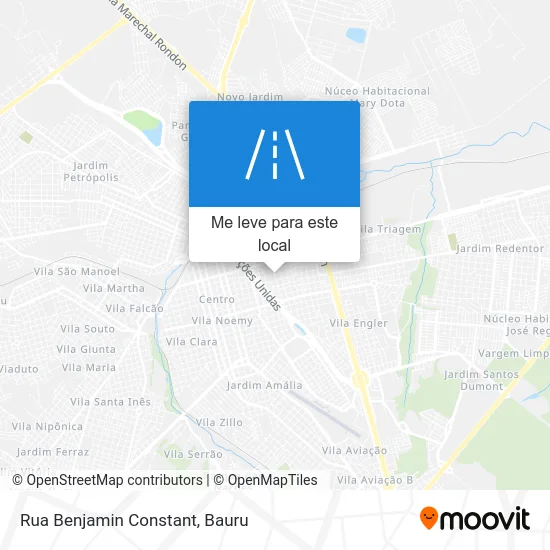 Rua Benjamin Constant mapa