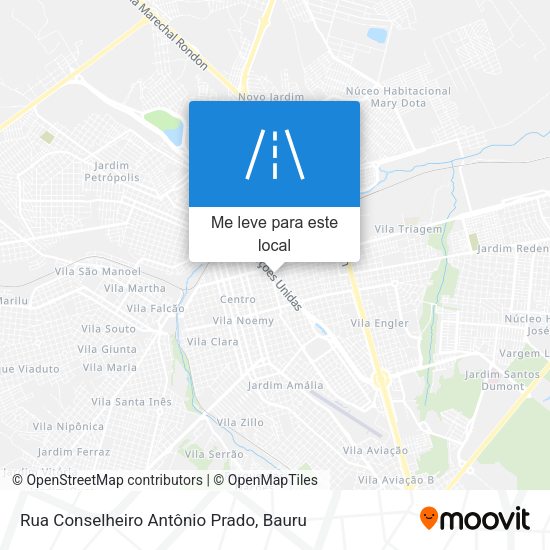Rua Conselheiro Antônio Prado mapa