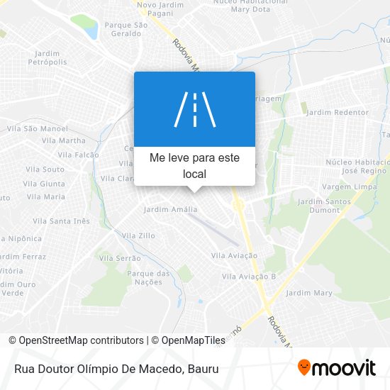 Rua Doutor Olímpio De Macedo mapa