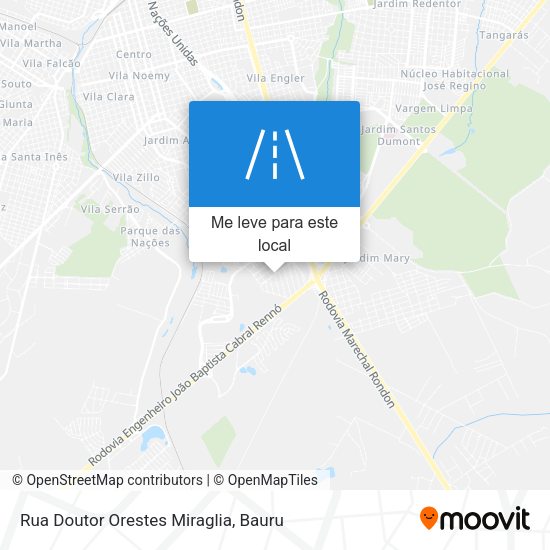 Rua Doutor Orestes Miraglia mapa