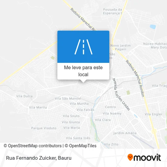 Rua Fernando Zuicker mapa