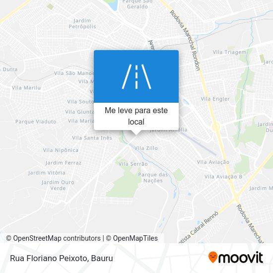 Rua Floriano Peixoto mapa