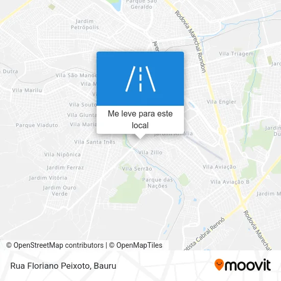Rua Floriano Peixoto mapa