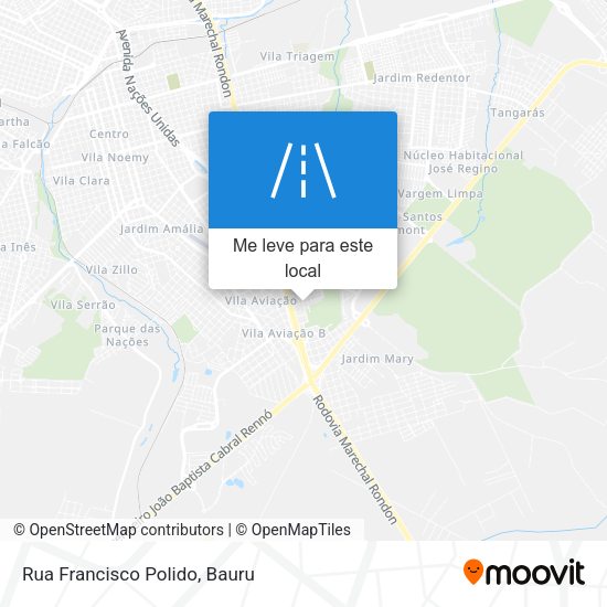 Rua Francisco Polido mapa
