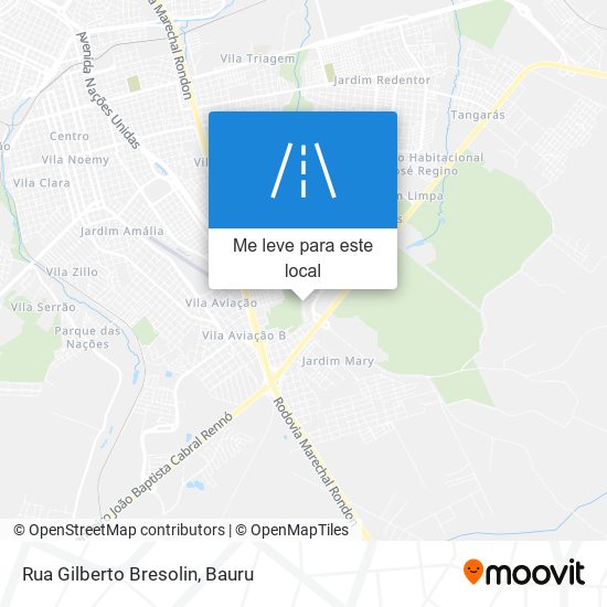 Rua Gilberto Bresolin mapa