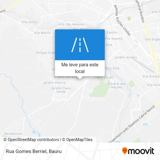 Rua Gomes Berriel mapa