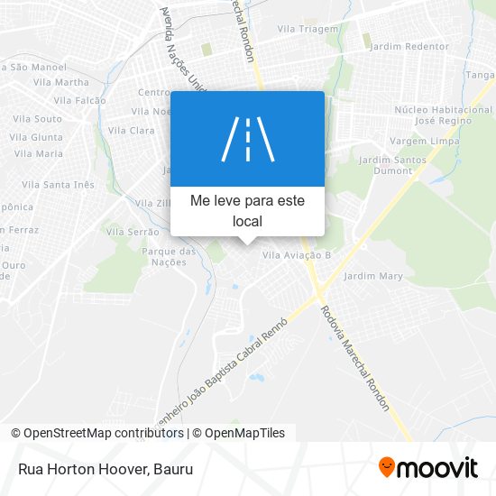 Rua Horton Hoover mapa