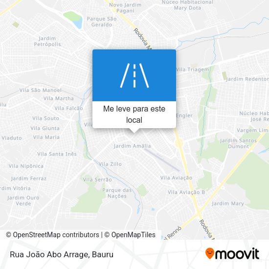 Rua João Abo Arrage mapa