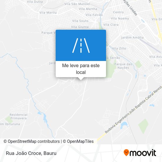 Rua João Croce mapa