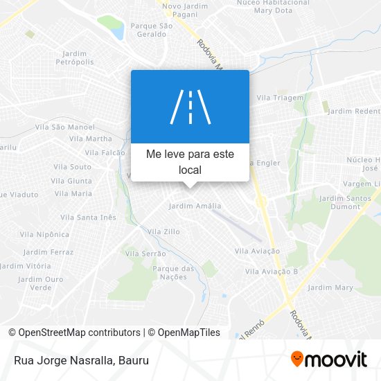 Rua Jorge Nasralla mapa