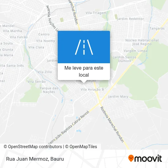 Rua Juan Mermoz mapa