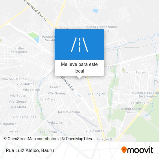 Rua Luiz Aleixo mapa