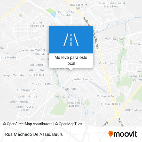 Rua Machado De Assis mapa