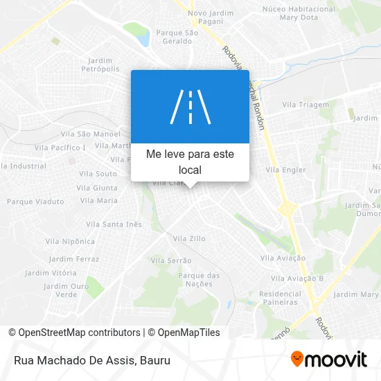 Rua Machado De Assis mapa