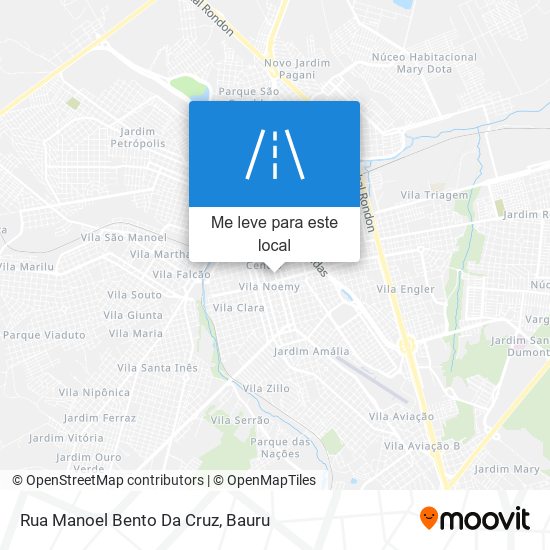 Rua Manoel Bento Da Cruz mapa