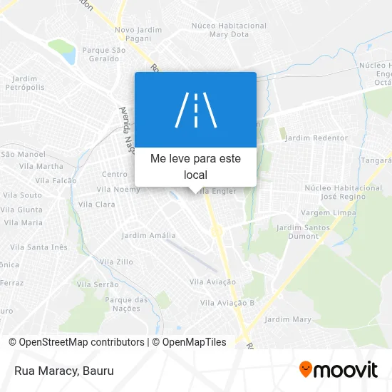 Rua Maracy mapa