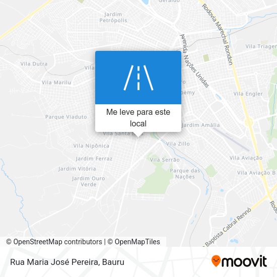 Rua Maria José Pereira mapa