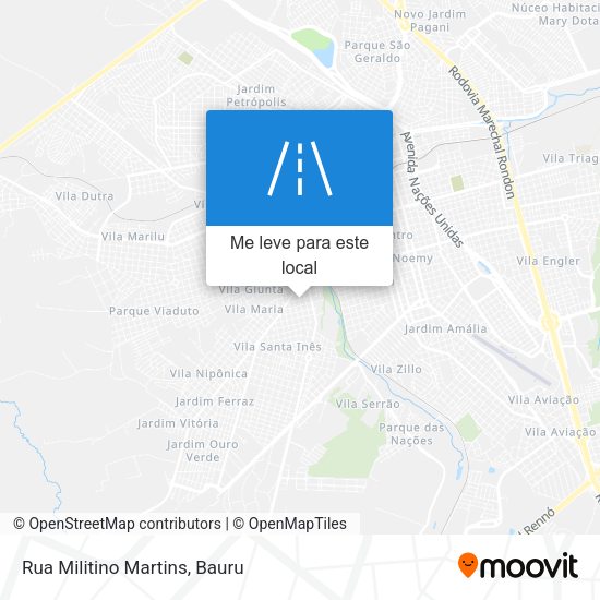Rua Militino Martins mapa