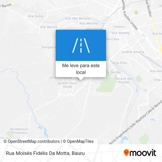 Rua Moisés Fidélis Da Motta mapa