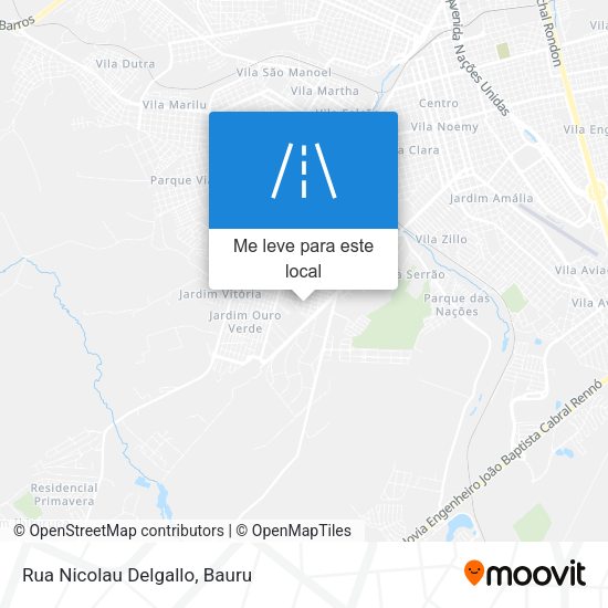 Rua Nicolau Delgallo mapa