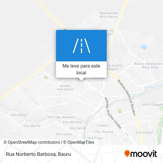 Rua Norberto Barbosa mapa