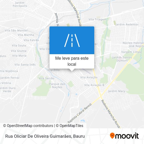 Rua Oliciar De Oliveira Guimarães mapa