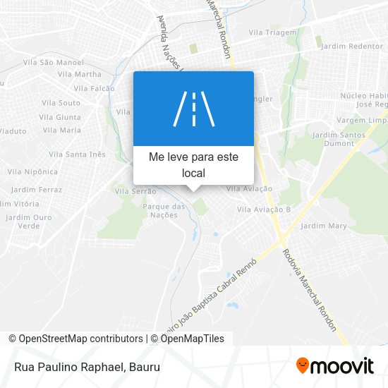 Rua Paulino Raphael mapa