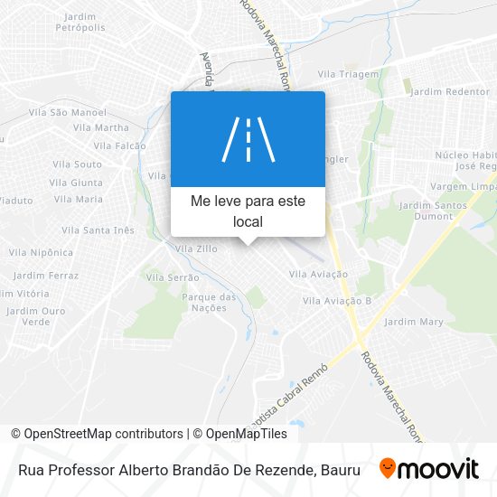 Rua Professor Alberto Brandão De Rezende mapa