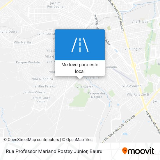 Rua Professor Mariano Rostey Júnior mapa