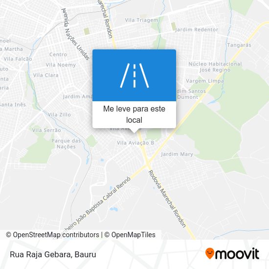 Rua Raja Gebara mapa