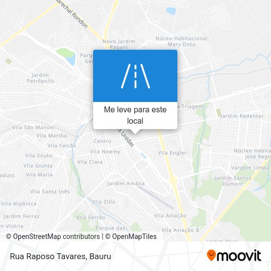 Rua Raposo Tavares mapa