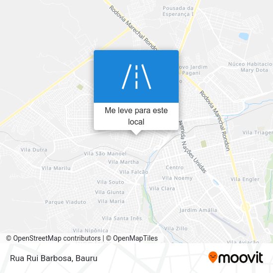 Rua Rui Barbosa mapa