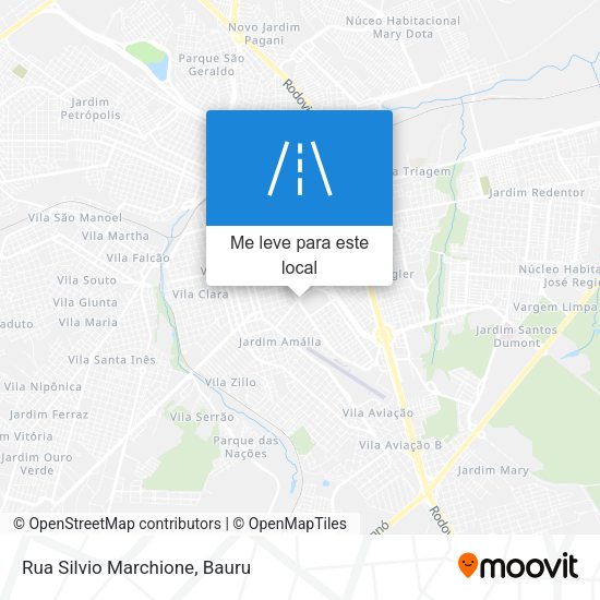 Rua Silvio Marchione mapa