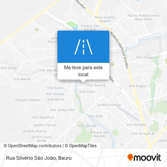 Rua Silvério São João mapa