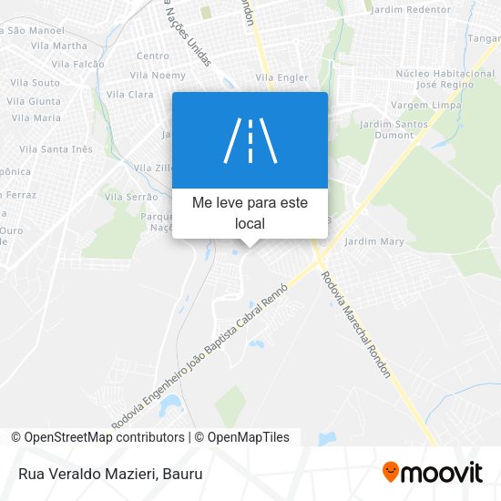 Rua Veraldo Mazieri mapa