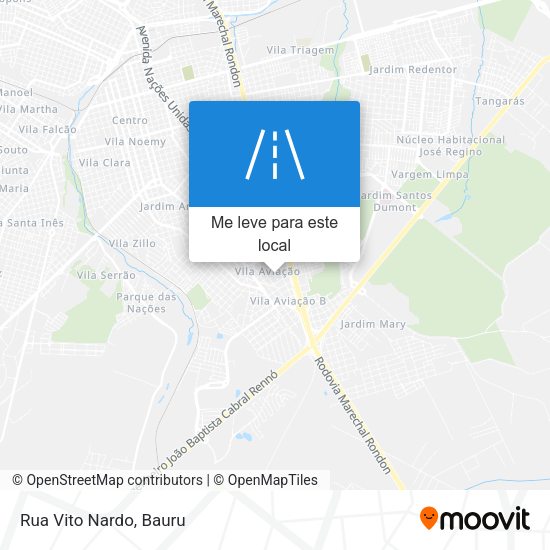 Rua Vito Nardo mapa