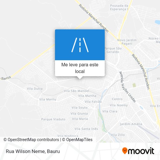 Rua Wilson Neme mapa