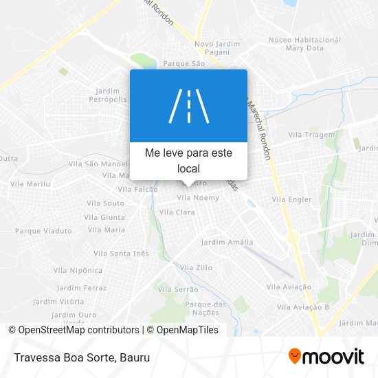 Travessa Boa Sorte mapa