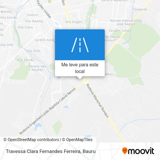 Travessa Clara Fernandes Ferreira mapa