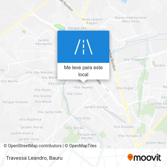 Travessa Leandro mapa